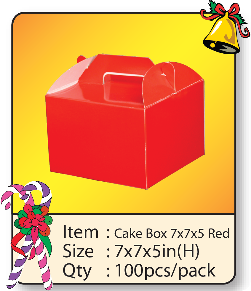 Cake Box-7x7x5红色.png
